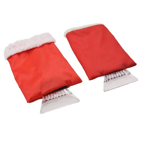 Cleaning Tool Window Removing Custom Warm With Glove Car Windscreen Ice Scraper Mitt