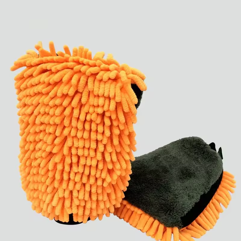 Premium Scratch-Free Microfiber Chenille Wash Mitt Cleaning Gloves Car Wash Mitt