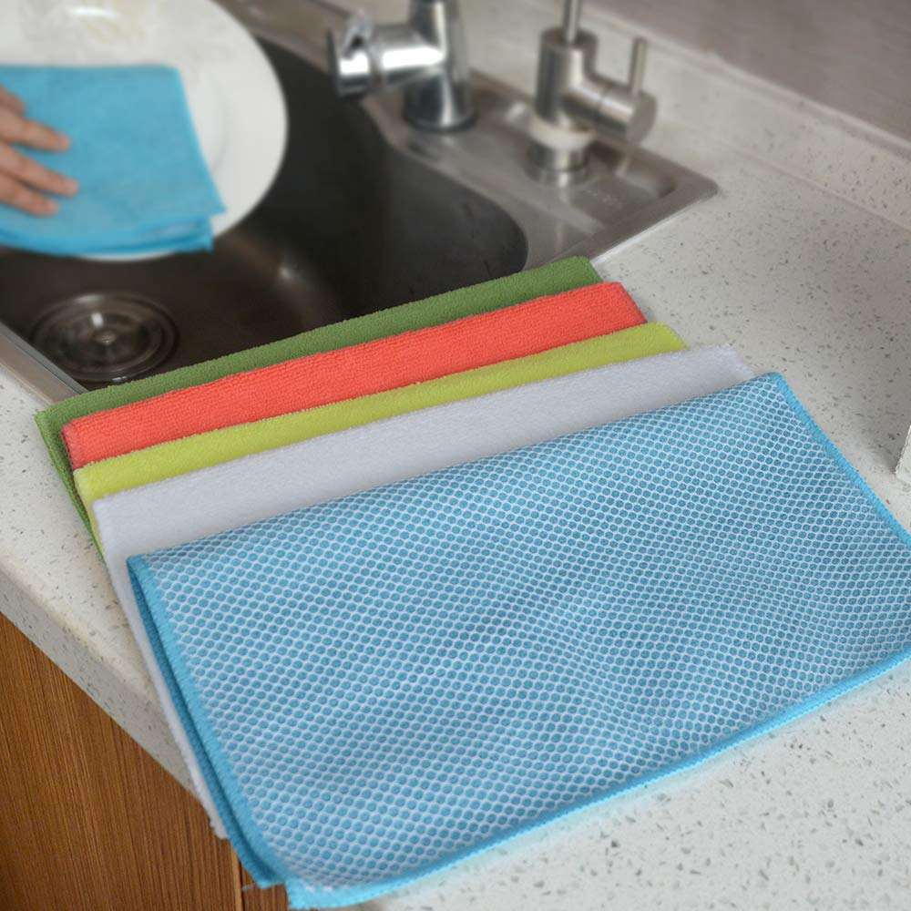 Tricol microfiber mesh cleaning cloth Car Bumpers Cleaning Cloths details washing quick dry Used Clothes
