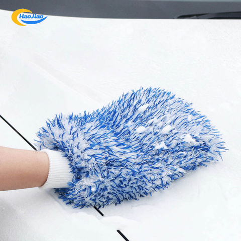 Machine Washable Microfiber Plush Cleaning Premium Scratch-Free Car Wash Mitt Car Wash Gloves