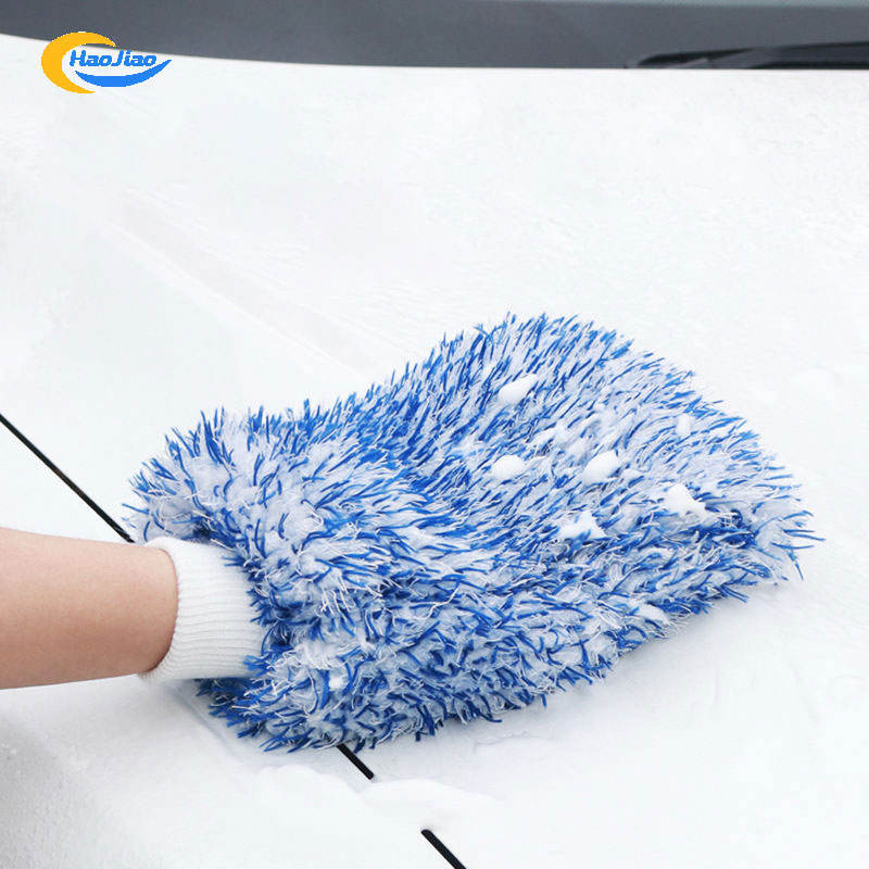 Machine Washable Microfiber Plush Cleaning Premium Scratch-Free Car Wash Mitt Car Wash Gloves
