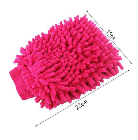 Auto Detail Car Wash Mitt Chenille Noodle Glove Water Absorb Foam Cheap Mitt
