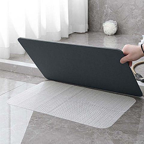 Carving Diatomaceous Earth Bath Mat Stone Non Slip Super Absorbent Quick Drying Shower Mat Solid Hard Diatomite Stone Bath Mat