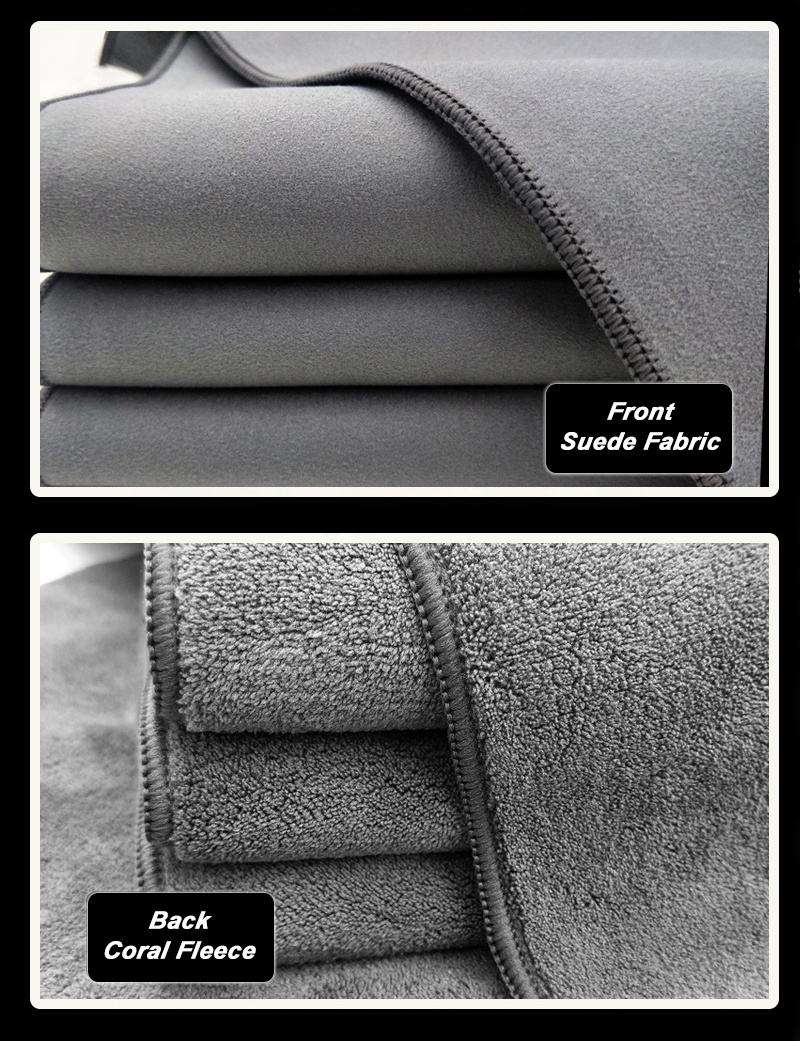 Custom 30x40 Cm Showtop Free Microfiber Car Drying Towel Absorbent Magic Car Suede Towel