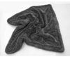 1200 Gsm Double Layer Dark Gray Quick-Dry Microfiber Car Wash Towel for Cleaning