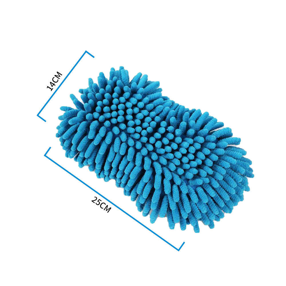 Manufacturers Super Absorbent Chenille Wiping Sponge Plain Sponges to Wash Cars Super Soft Hand Feeling Tire Black Sponge