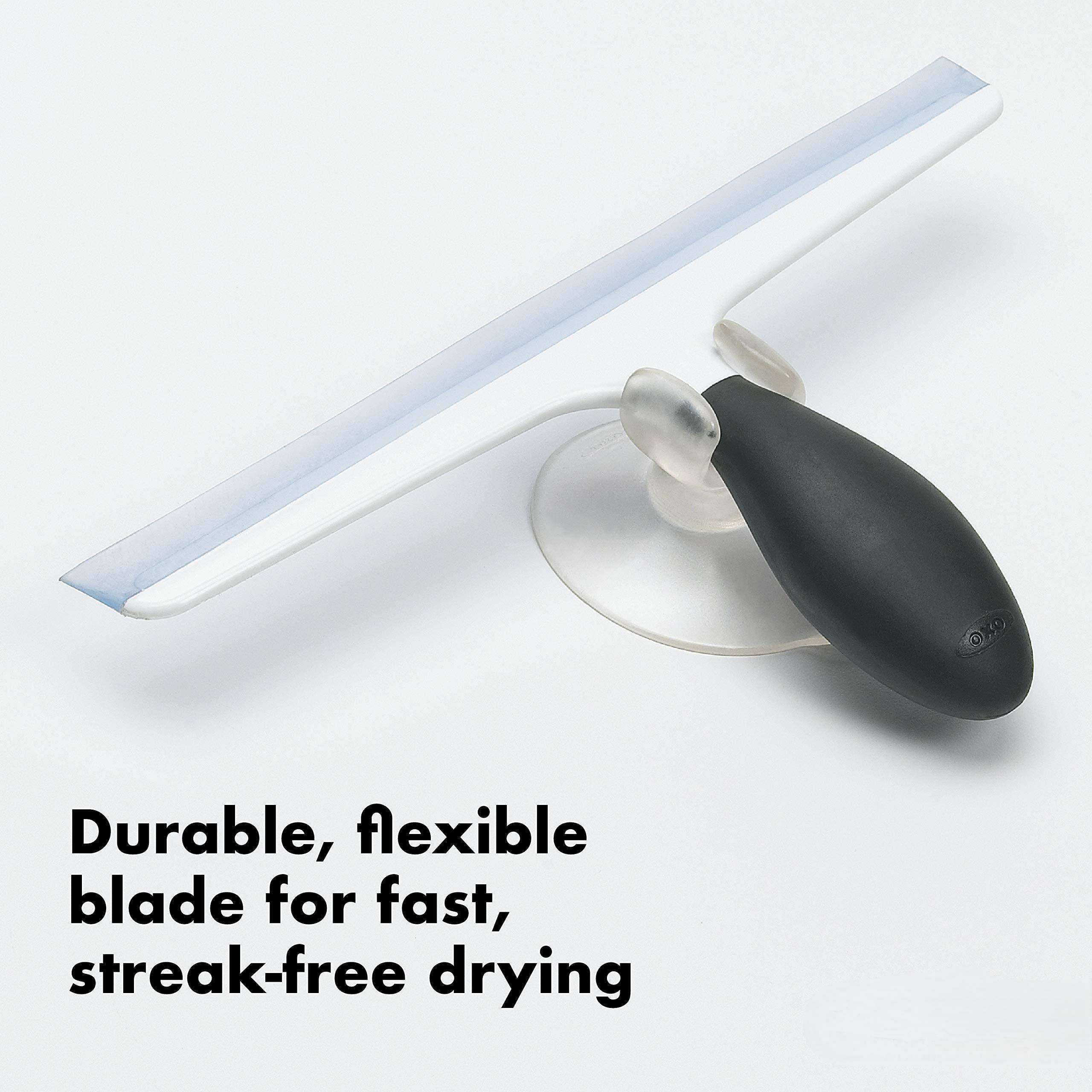 Window Squeegee Wiper Rubber Blade Set Shower Screen Washer Glass Cleaner Small Brush