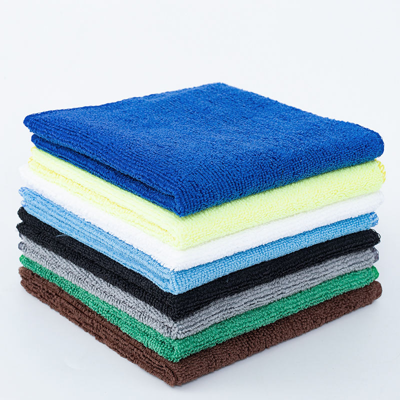Coral Fleece Microfiber Cleaning Cloth Car Washing Towel Natural Cut Edge Towel Soft Absorbent Household Cleaning Towel