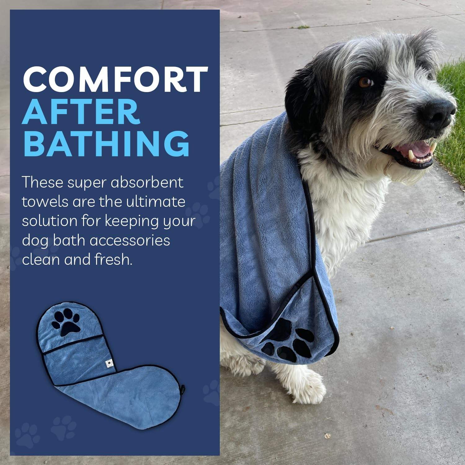 Custom Microfiber Pet Hair Cleaning Pet Dog Bath Fast Drying Super Absorbent Pet Dog Cat Bath Robe Towel