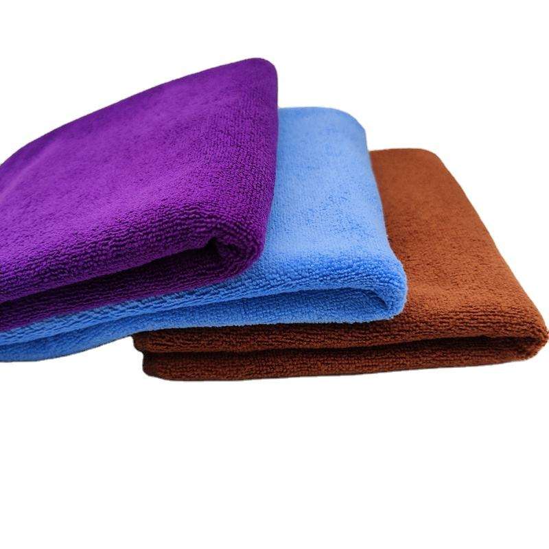 Custom Microfiber Cleaning Cloth Rags Car Absorbent Basics Microfiber Towel 30*40 Car Wash Towel