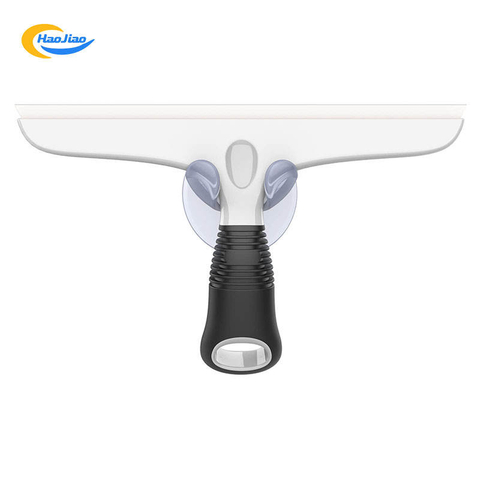 Eco Friendly Window Glass Cleaning Wiper Pp Handle Window Squeegee Cleaner 360 Rotate Silicone Rubber Window Squeegee