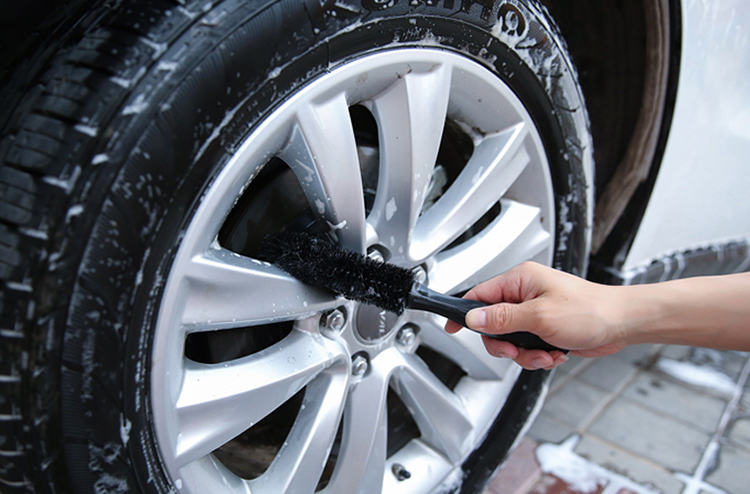 Wholesale Quality Plastic Nylon Car Tire Cleaning Brush Details Brush Car Cleaning Tools Bicycle Motorcycle