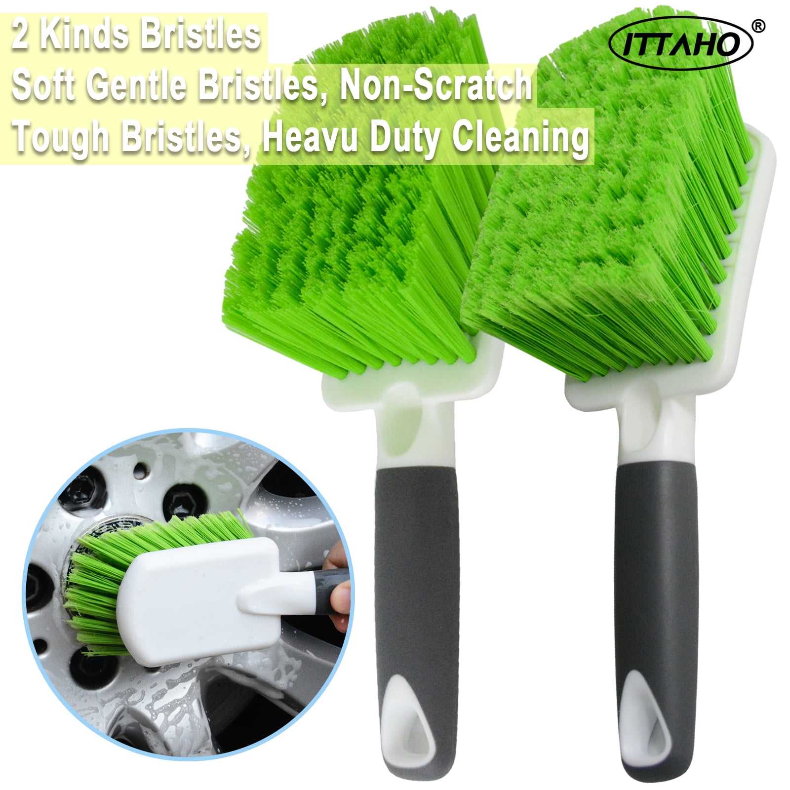 Durable Washing Car Wash Brush Tools Cleaning Supplies Home Use Car Wheel Kit Tire Brush