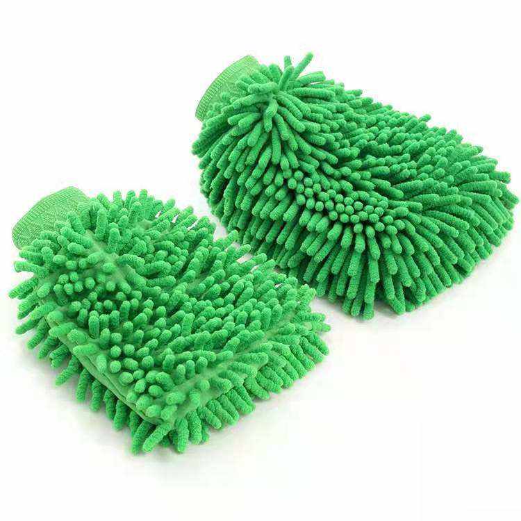 Microfiber Chenille Car Detailing Mitt Custom Logo Car Wash Mitt Auto Detailing Gloves
