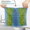 Esun Multi-purpose Microfiber Cleaning Cloths Absorbent Fast Drying Household Glass Cloths Kitchen Toallas De Microfibra Sets
