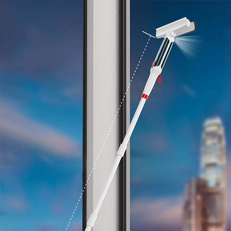 Long Handle Extendable Window Spraying Squeegee Cleaner with Sewage Collection Bottle
