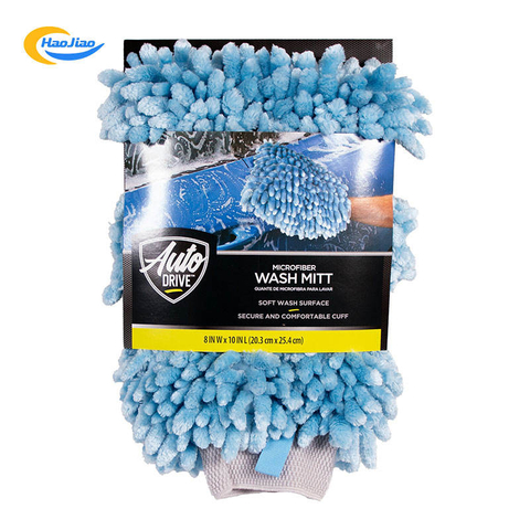 Automotive Super Soft Scratch Free Microfiber Chenille Glove Car Detailing Wash or Washing Cleaning Mitt for Automobile