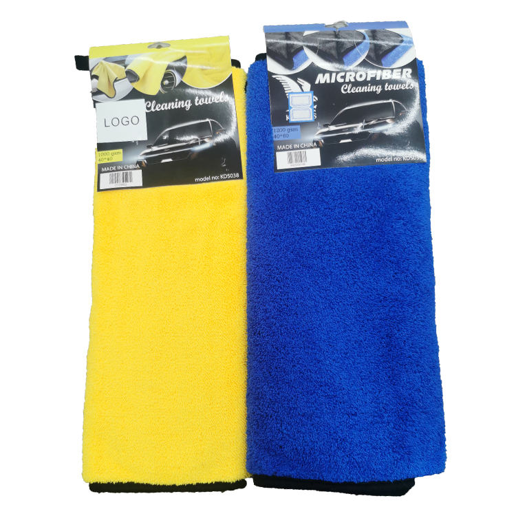 80% Polyester 40*40cm 400gsm Grey color Cleaning Cloth Polishing Wiping rags Car Microfiber Towel with Logo