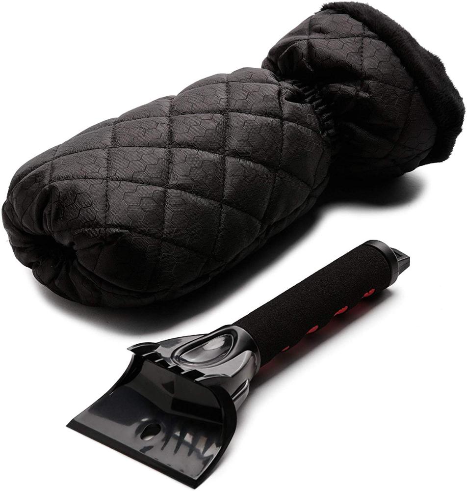 Customize eiskratzer car ice scraper with waterproof glove mitt