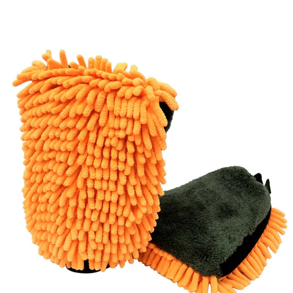 microfiber guante de lavodo chenille waschhands chuh auto glove car wash cleaning mitt
