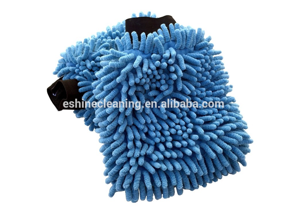 Double Sided Microfiber Chenille Car Wash glove