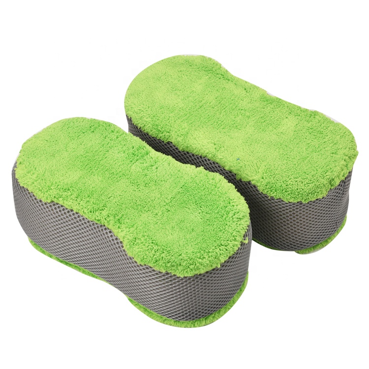 Factory custom car applicator microfiber sponge pad