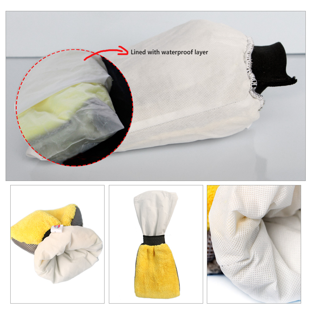 car microfiber mitt sponge applicator pad wash kit care cleaning set