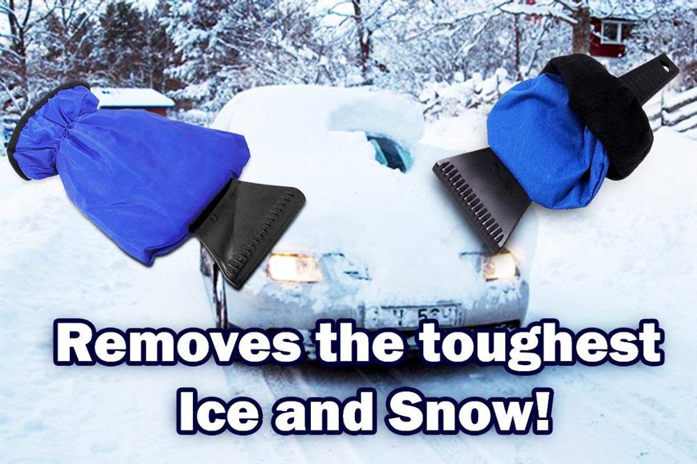 Car Vehicle Waterproof Ice Scraper Gloves