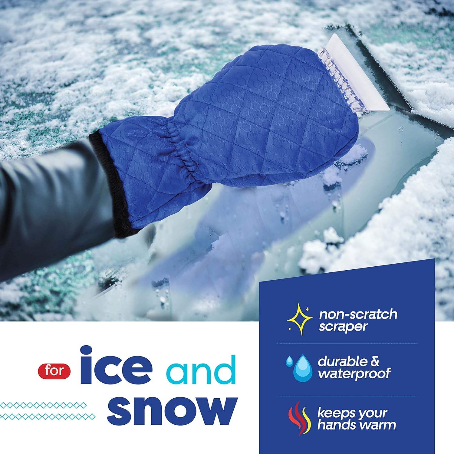 Cleaning Tool Winter Car Accessories New Cheap Price Snow Ice Scraper Mitt