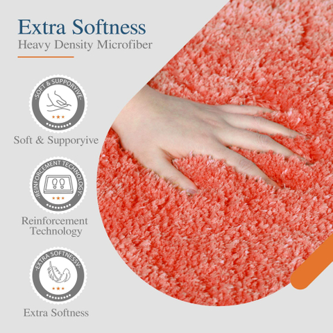 Washable Non Slip Blacking Bath Mat Luxury Shaggy High Water Absorbent And Anti Slip Bathroom Mat