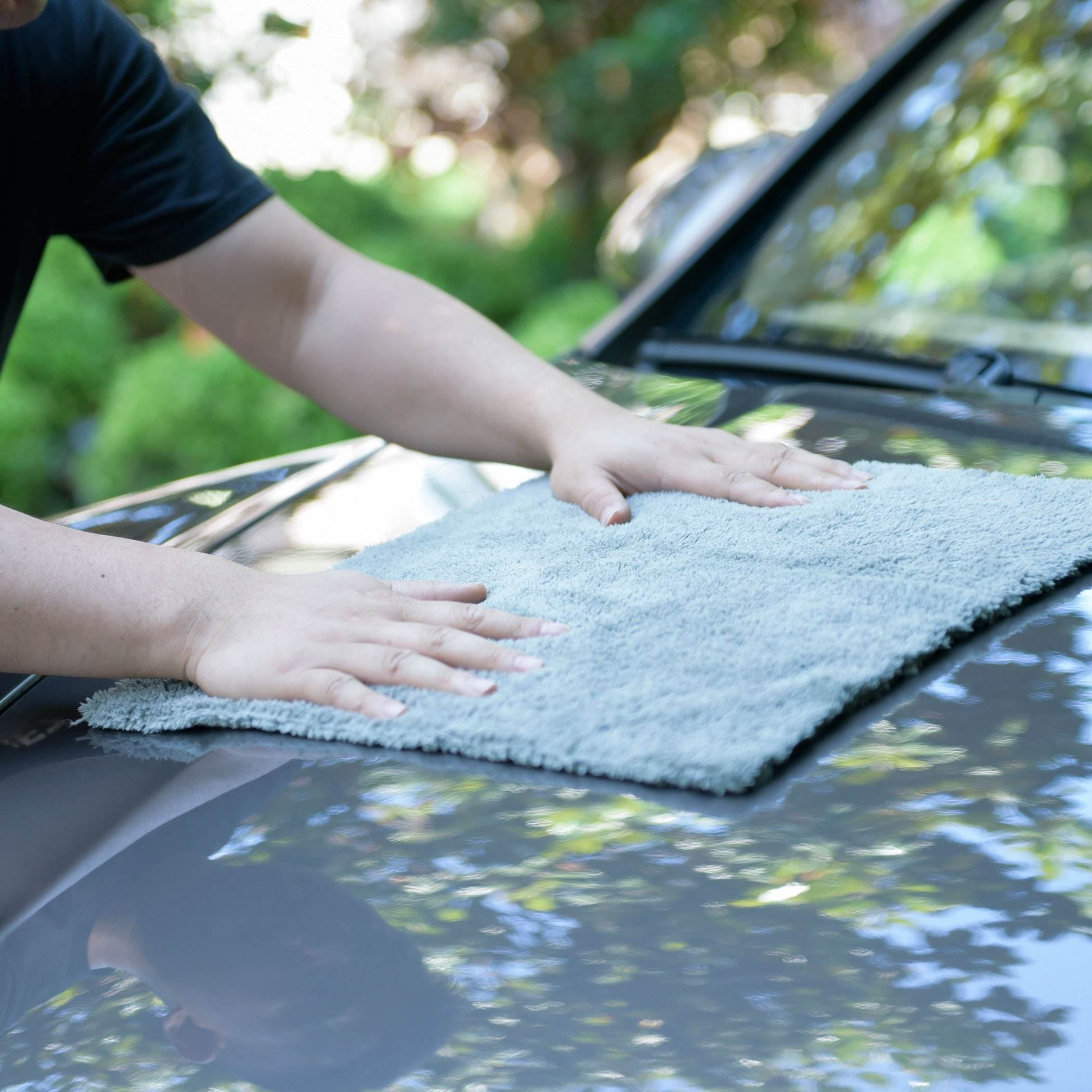 Car Detailing Water Absorbing Cutting Edge Absorbent Coral Fleece Cleaning Edgeless Microfiber 600Gsm Washing Cloth Drying Towel
