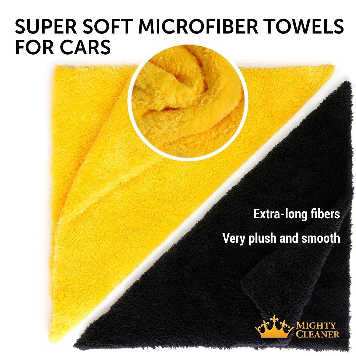 Microfiber Cleaning Towel Car Washing Double Side Double Color Coral Fleece Drying Towel 540gsm with Your Logo