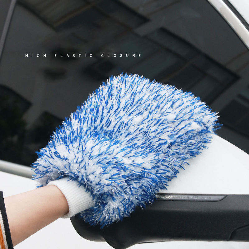 Machine Washable Microfiber Plush Cleaning Premium Scratch-Free Car Wash Mitt Car Wash Gloves