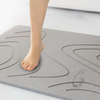 Carving Diatomaceous Earth Bath Mat Stone Non Slip Super Absorbent Quick Drying Shower Mat Solid Hard Diatomite Stone Bath Mat