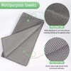Poly Scour Scrubbing Side Microfiber Cleaning Cloths Microfiber Dish Cloths For Kitchen