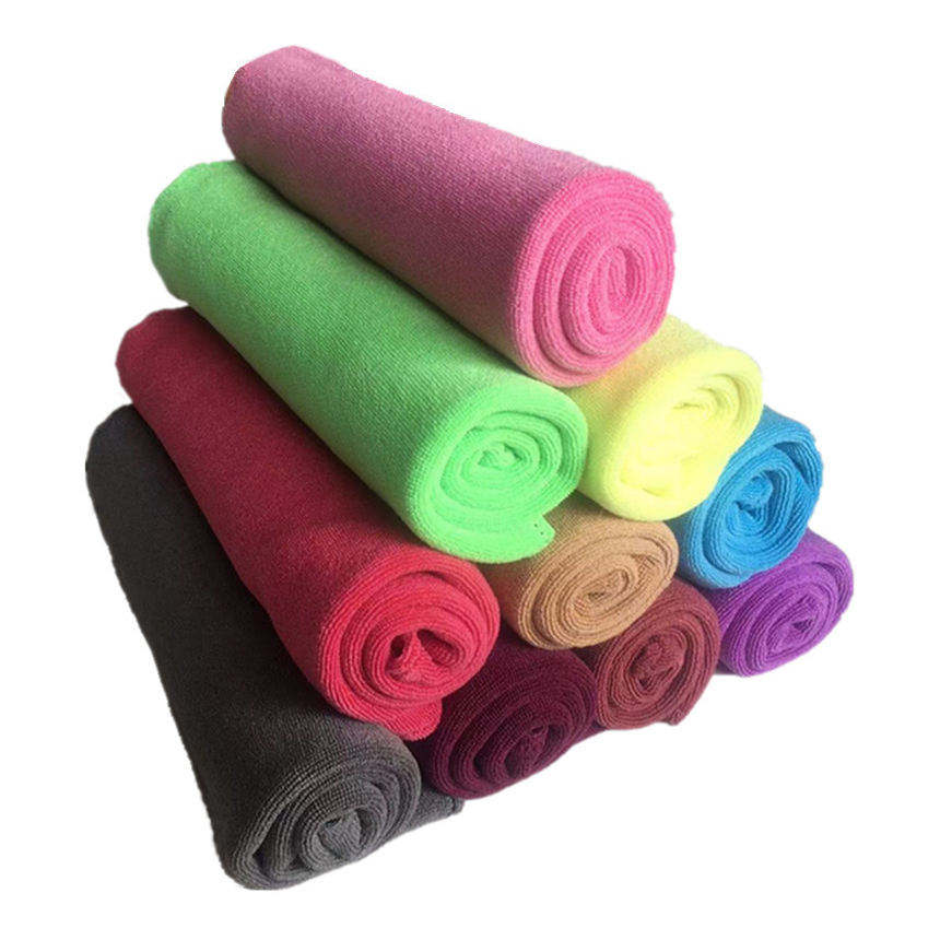 Dual Pile Edgeless Auto Detailing Microfiber Towel Microfibre Cloths Towel Pink Blue Yellow Green Red Cleaning Microfiber Cloth
