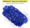 Wholesale Multicolor Car Wash Drying Cleaning Cloth Auto Clean Mitts Glove Car Hand Soft Towel Microfiber for Car Care