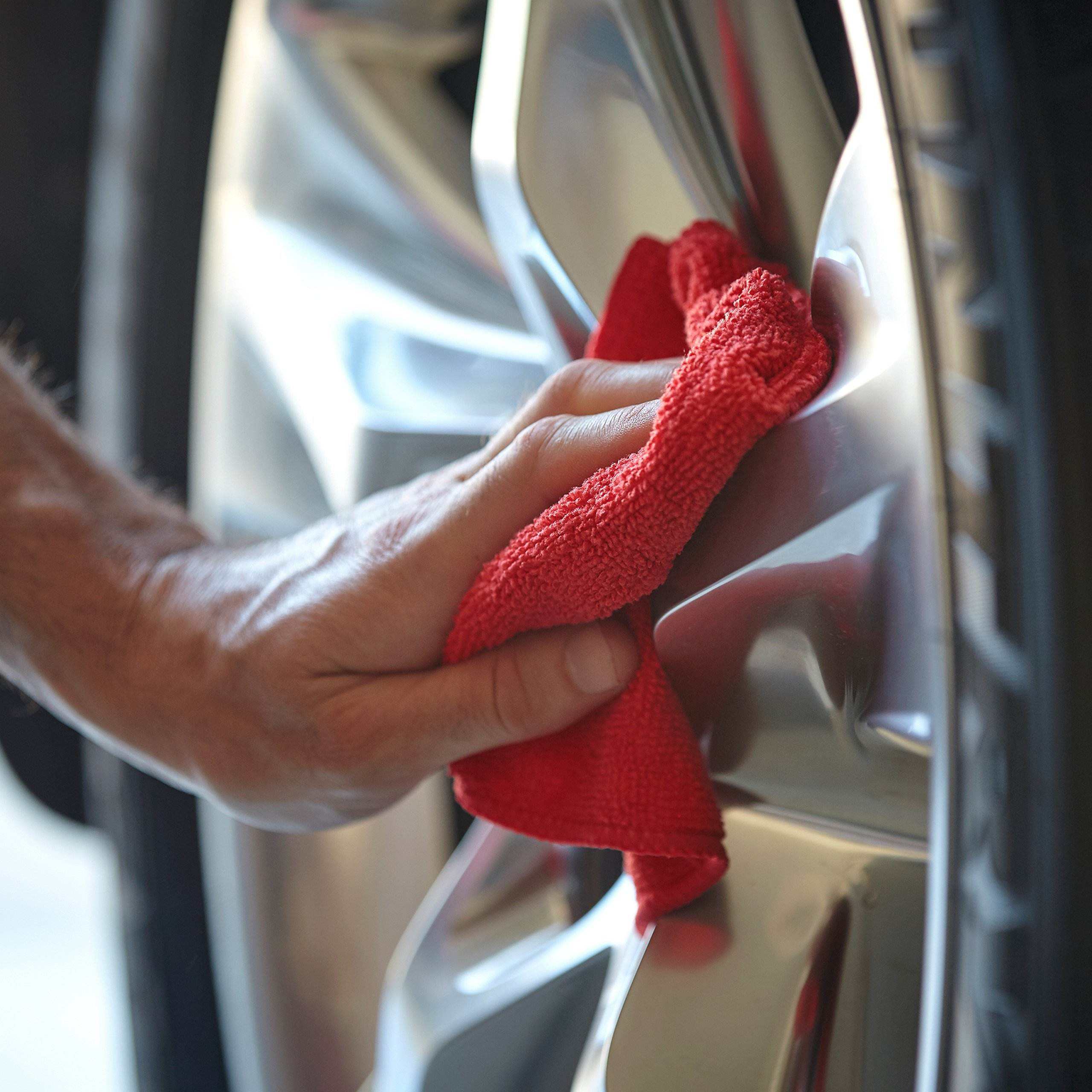 Wholesale Microfiber Car Wash Towel Water Absorbent Microfiber Blue Drying Towel Car Cleaning Cloths