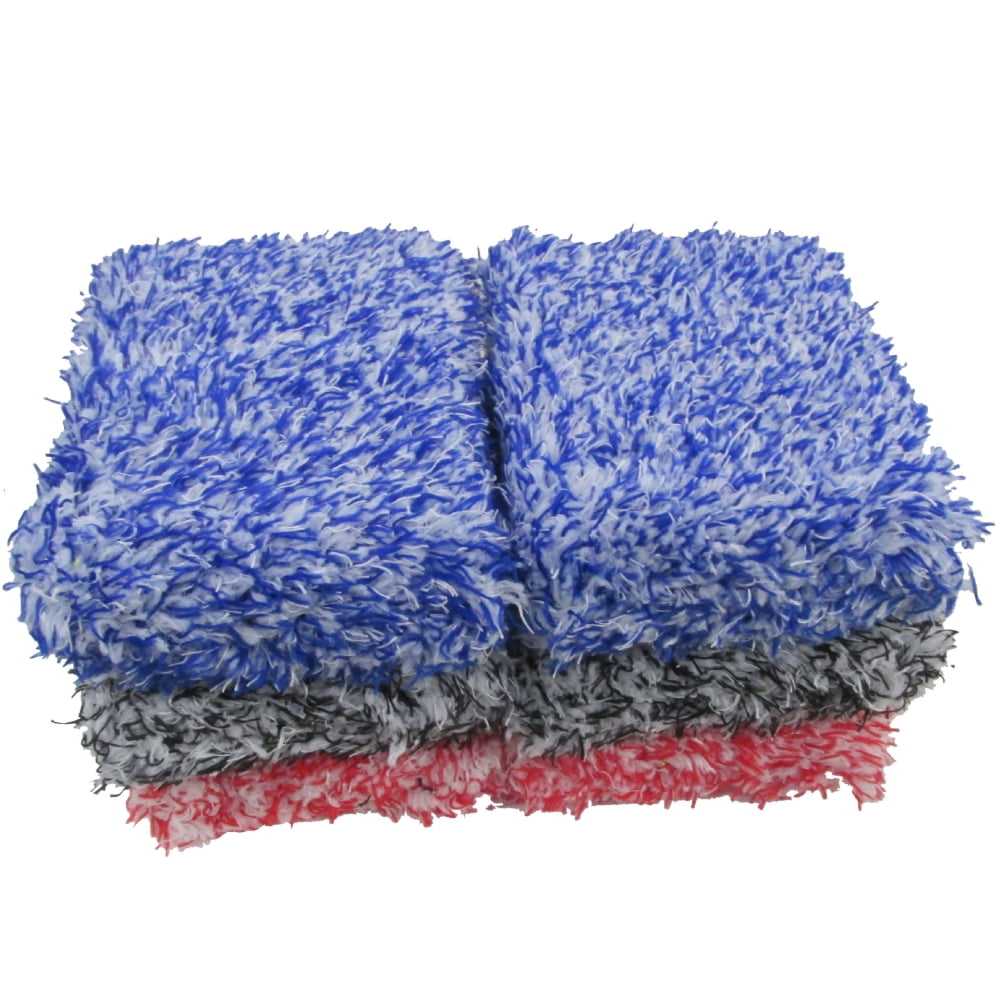 High Water Absorption Chromatic Plush Car Cleaning Sponge Car Applicator Sponge