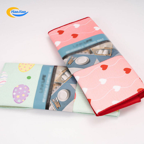 Professional Manufacturer Dish Drying Mat Supplier with Super Absorbent Microfiber Mat Sizes for Kitchen