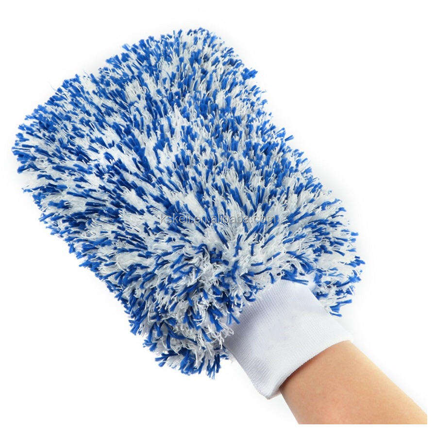 Premium Microfibre Wash Mitts for Car Detailing Scratch-Free Cleaning Gloves for Auto Motorcycle