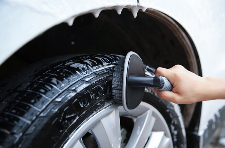 Wholesale Quality Plastic Nylon Car Tire Cleaning Brush Details Brush Car Cleaning Tools Bicycle Motorcycle
