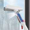 Long Handle Double Use Spray Window Squeegee Microfiber Rubber Glass Spray Window Wiper Squeegee