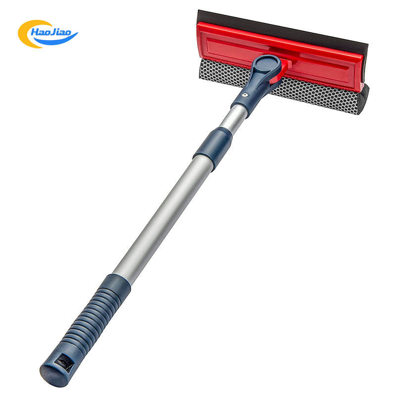 2 In1 8 Inch Telescopic Car Window Squeegee Tool For Car Wrap Car Window Cleaning Window Cleaning Rubber Sponge Glass Cleaner