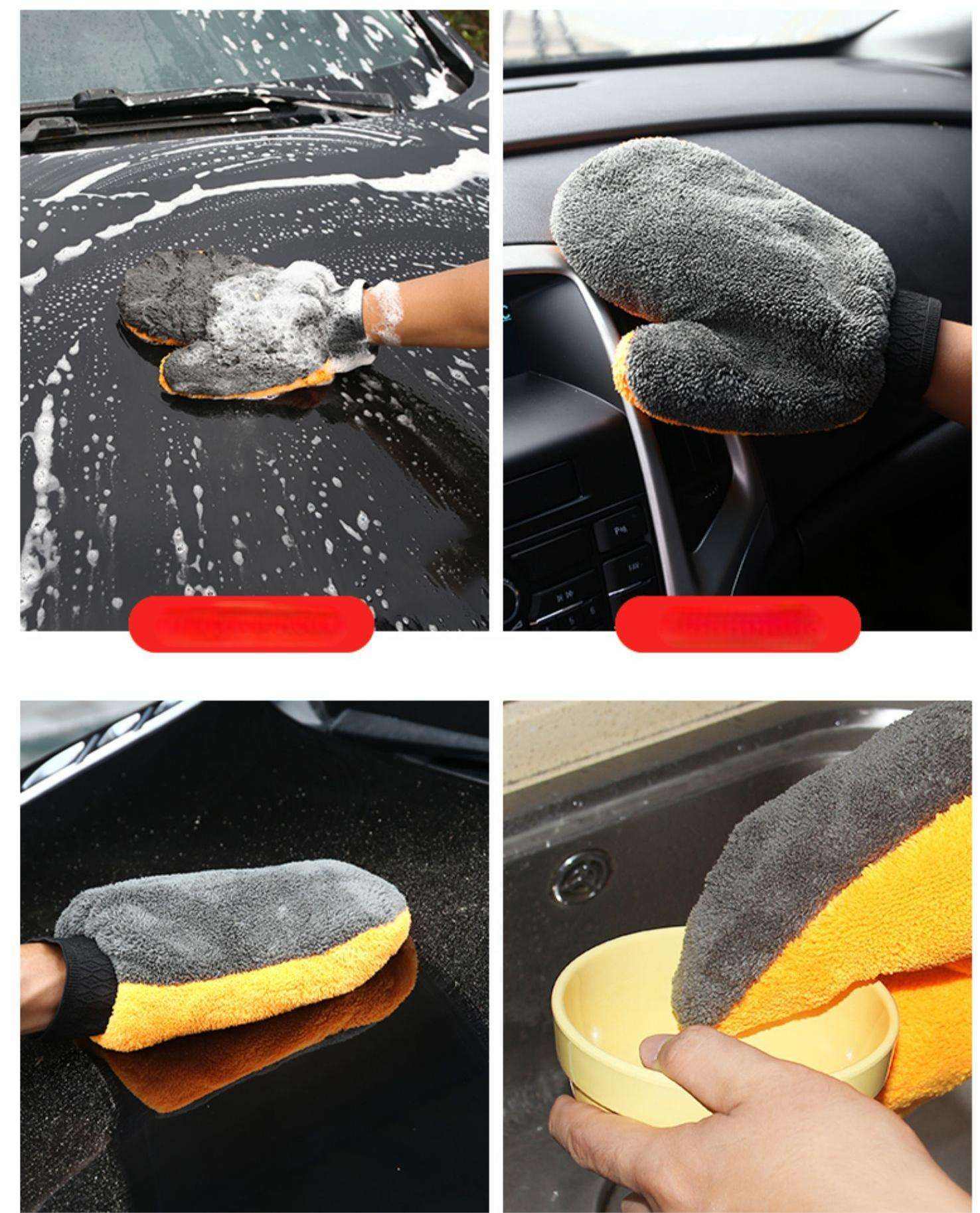 Reusable Cleaning Automotive Gloves car wash mitt Cleaning Gloves Wash Chenille Microfiber Car Wash Cleaning Glove