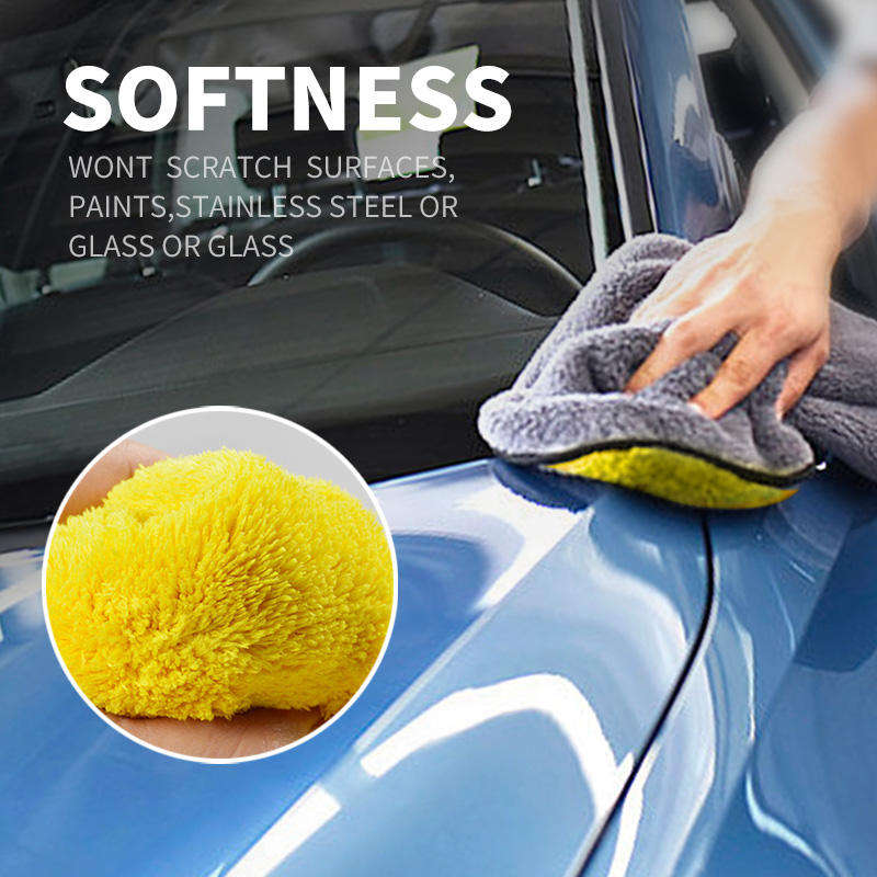 Reusable Quick Dry Car Wash Towel 600gsm Polishing Cleaning Car Cloth Ultra Absorbent Car Microfiber Towel