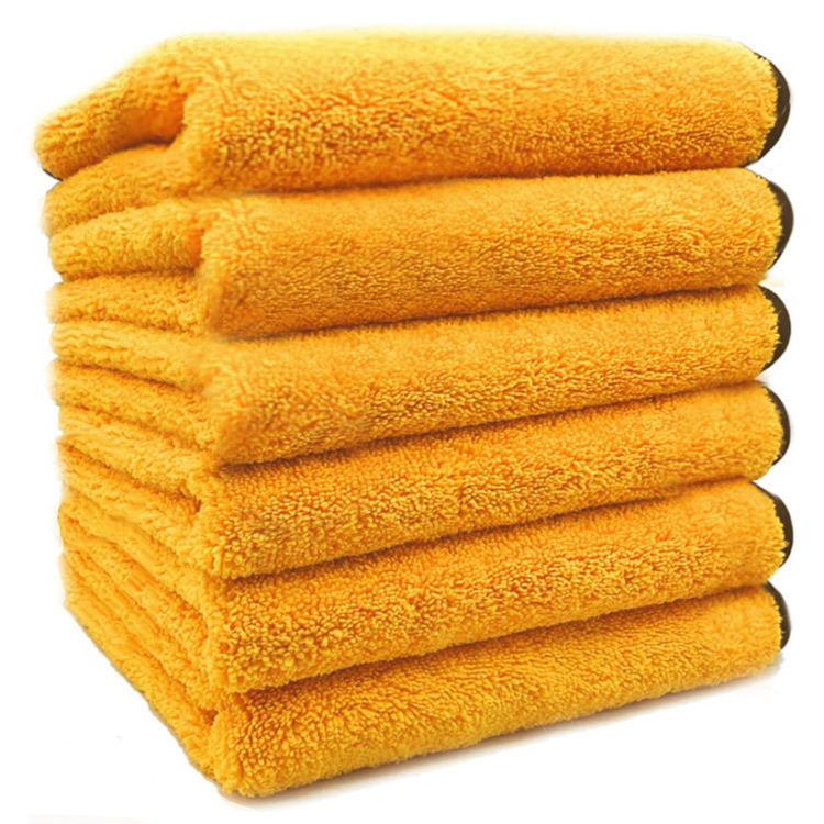 80% Polyester 40*40cm 400gsm Grey color Cleaning Cloth Polishing Wiping rags Car Microfiber Towel with Logo
