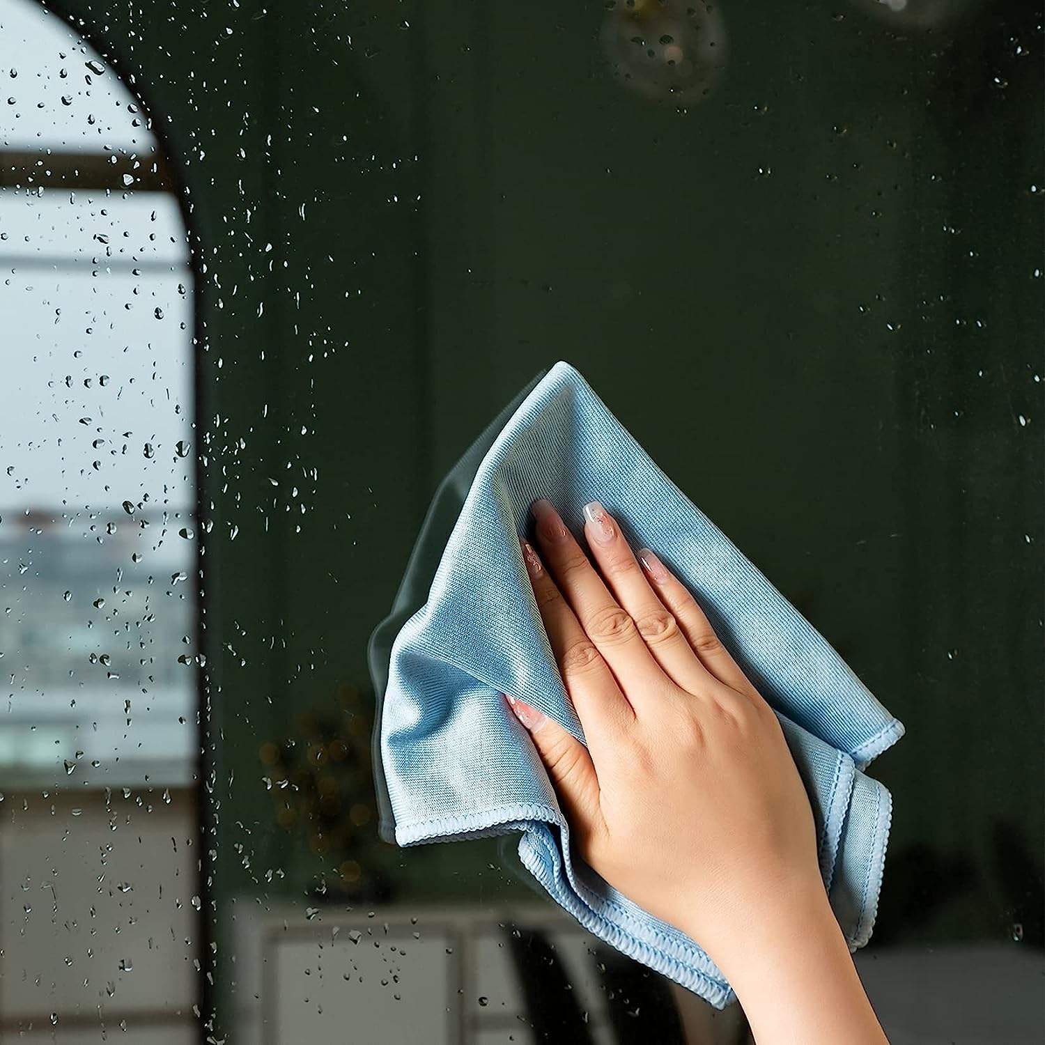 Factory Supply Streak Free Microfiber Glass Cleaning Cloths polishing cleaning cloth