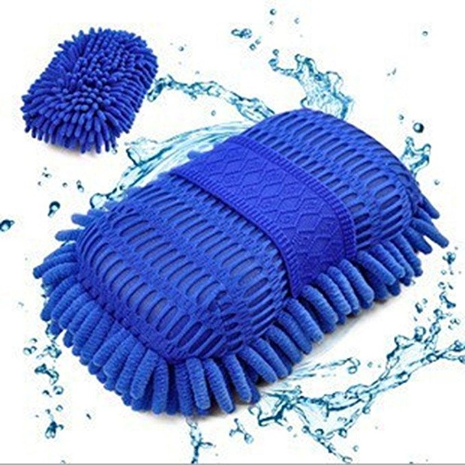 vehicle care esponja para microfiber chenille noodle car wash cleaning sponge