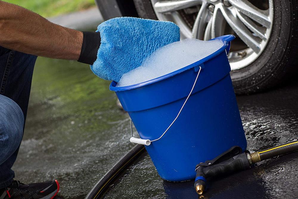 Long Pile Microfiber Wash Mitt Car Wash Mitt